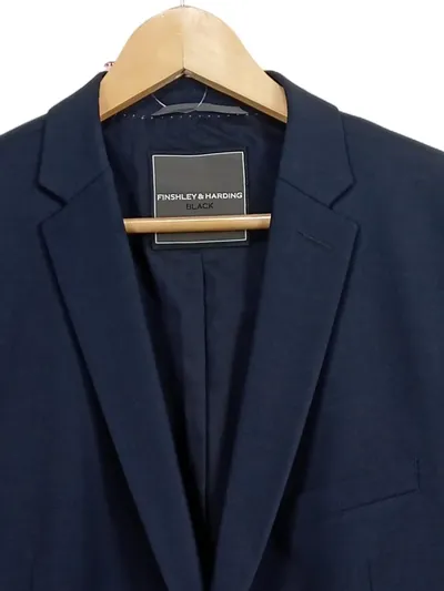 FINSHLEY & HARDING Herren Sakko Business Gr. 54 Blau Elegant Anzugjacke