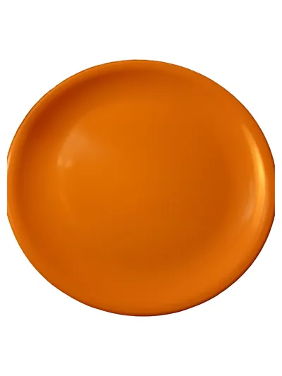 ORNAMIN 72 Unterteller Kunststoff Orange Anker Motiv 24 cm Servierteller