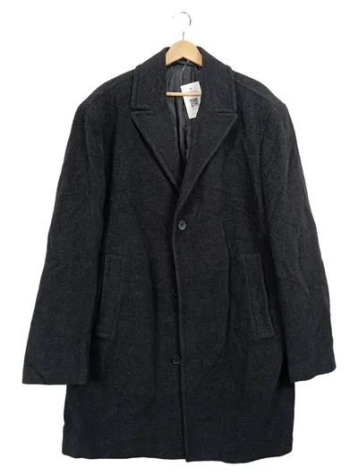 CANDA Herren Wintermantel Klassisch Wolle Business Grau Gr. 58/4XL