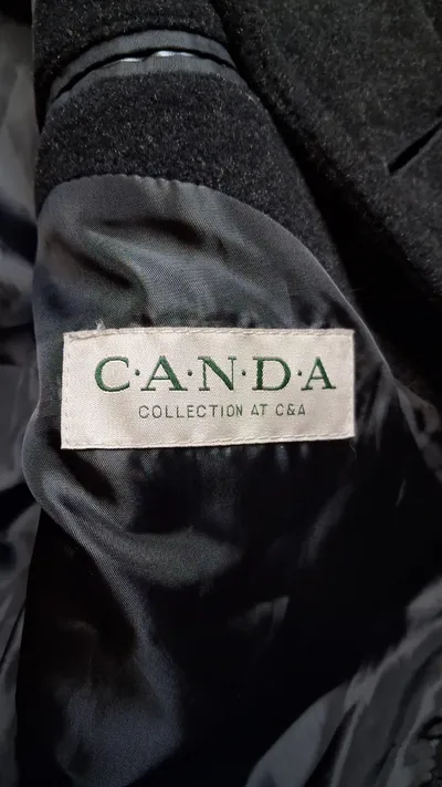 CANDA Herren Wintermantel Klassisch Wolle Business Grau Gr. 58/4XL