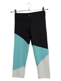 Bloch Kinder Sport Leggings Capri Schwarz Türkis Gr. 164 1