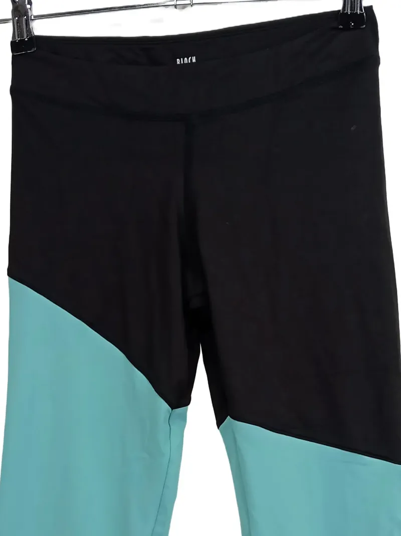 Bloch Kinder Sport Leggings Capri Schwarz Türkis Gr. 164 3