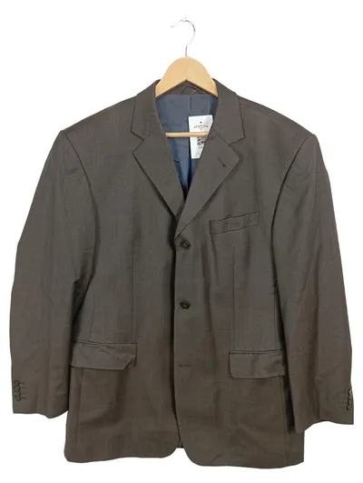 Vitale Barberis Canonico Herren Sakko Gr. 44 Braun Super 120s Wolle