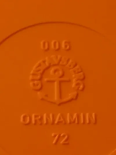 ORNAMIN GULDSMEDSBERG 006 Unterteller Kunststoff Orange 24 cm Anker