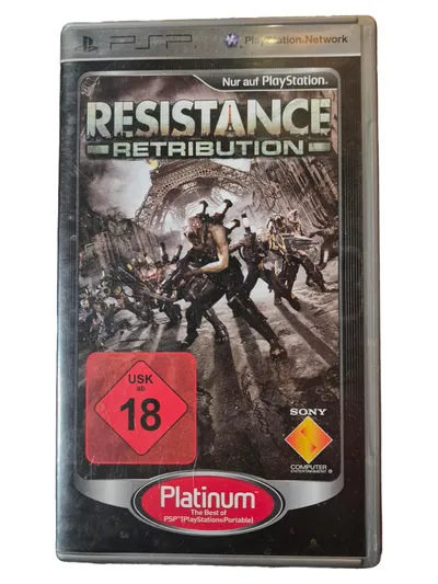 Sony Resistance Retribution PSP Action Shooter Platinum Edition USK 18