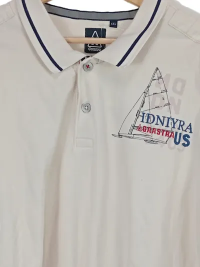 Gaastra Herren Langarm Poloshirt Gr. 44/XS Beige Maritim