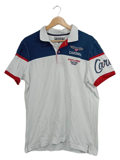 Carisma Herren Poloshirt Kurzarm Polokragen Sportlich Freizeit M Weiß