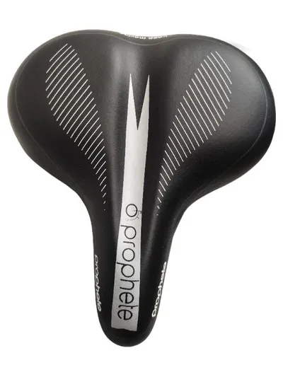 Prophete Fahrradsattel Herren City Trekking Tourensattel Schwarz inkl. Kloben