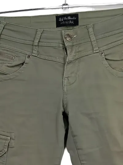 Lost in Paradise Damen Cargohose Gr. M Oliv Casual Baumwolle