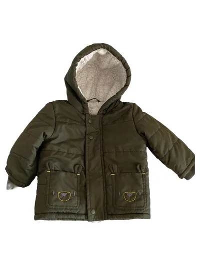 NAME IT Steppjacke Kinder Gr. 68 Grün Outdoor Kapuze Mädchen Jungen