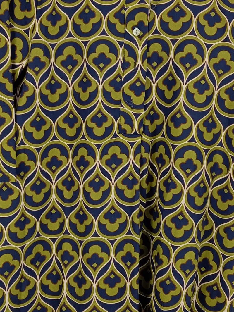 CATALANO Damen Blusenkleid Gr. 36/S Mehrfarbig Modern Baumwolle 3