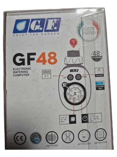 GF GF80006015 Bewässerungssystem Computer eckig Schwarz Garten