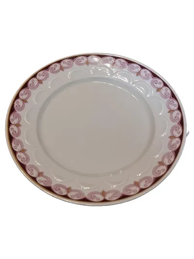 Colditz Servierteller Porzellan Lettin Weiß Klassisch 11cm Metallic