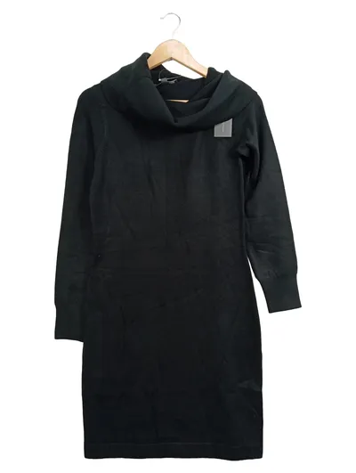 French Connection Damen Strickkleid Gr. 34/XS Schwarz Casual Wolle