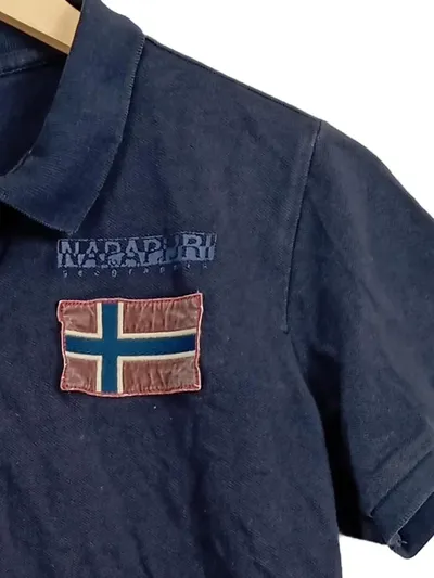 Napapijri Kinder Poloshirt Gr. 164 Blau Casual Kurzarm