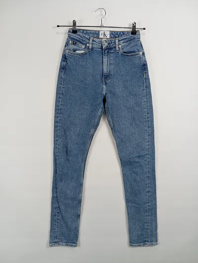 Calvin Klein Jeans Damen High Waist Jeans Gr. 25 Blau