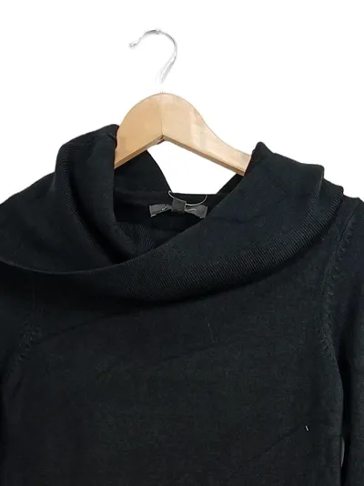 French Connection Damen Strickkleid Rollkragen Schwarz XS Casual