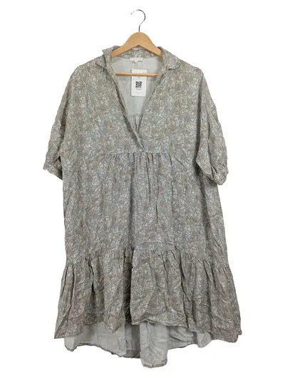 BETTER RICH Damen Freizeitkleid S Blumenmuster Lyocell Kurzarm Rüschen