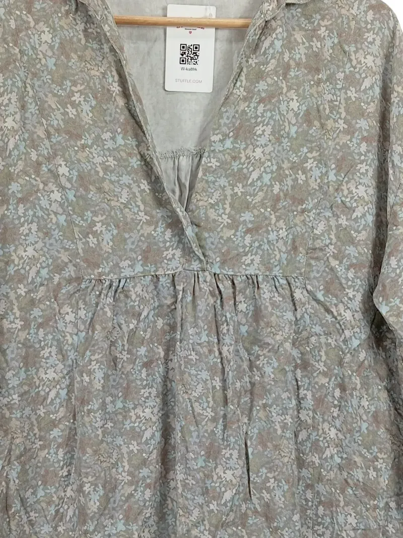 BETTER RICH Damen Freizeitkleid S Blumenmuster Lyocell Kurzarm Rüschen 2