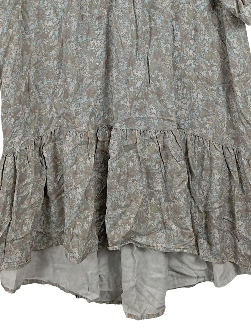 BETTER RICH Damen Freizeitkleid S Blumenmuster Lyocell Kurzarm Rüschen 4