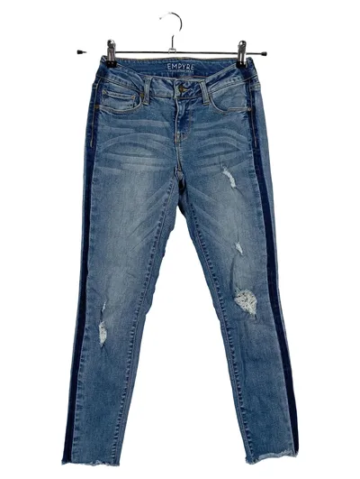 Empyre Destroyed Jeans Damen Blau W29/38/M Skinny Fit Streetwear