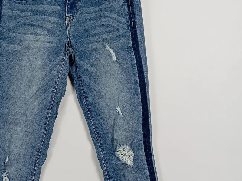 Empyre Destroyed Jeans Damen Blau W29/38/M Skinny Fit Streetwear 2