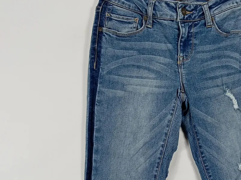 Empyre Destroyed Jeans Damen Blau W29/38/M Skinny Fit Streetwear 3