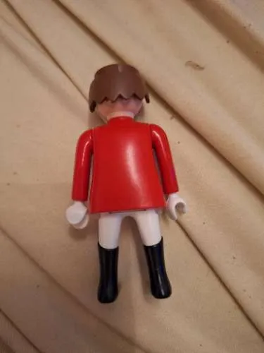 Playmobil Reiterin Figur roter Reitrock schwarze Stiefel Reitsport