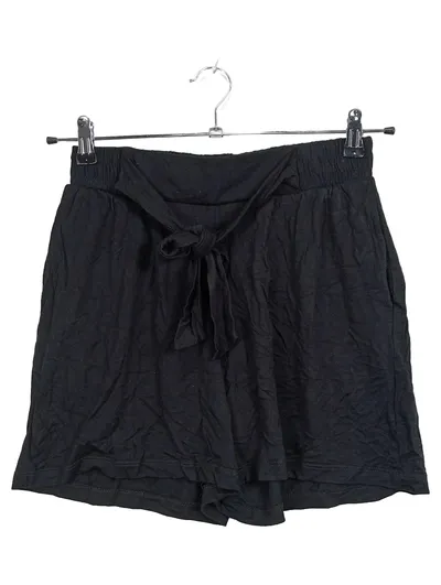 LASCANA Damen Culotte Shorts Schwarz Gr. 38 Viskose Schleife