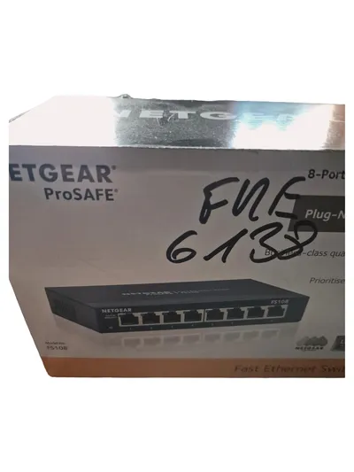 NETGEAR FS108-300PES Netzwerk Switch 8-Port Fast Ethernet Desktop Blau