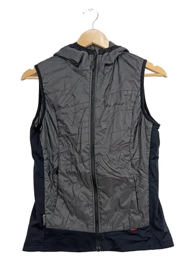 VAUDE Damen Outdoor Weste mit Kapuze Gr. 38/S Grau Steppweste