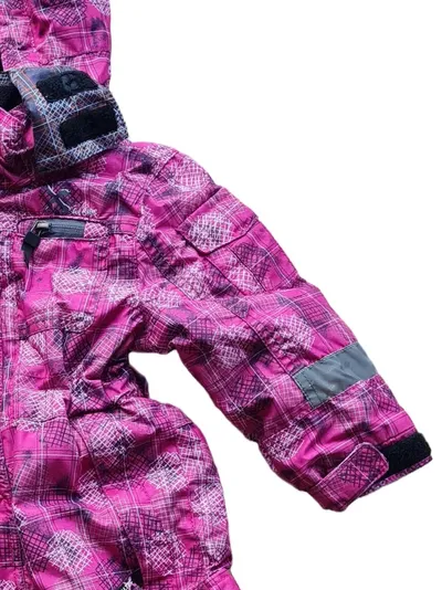 Killtec Kinder Schneeanzug Mädchen Pink Kariert Gr. 92 Outdoor Winter Overall