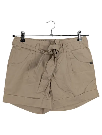 Oakley Damen Shorts Gr. 34 Beige Baumwolle Bindegürtel Casual