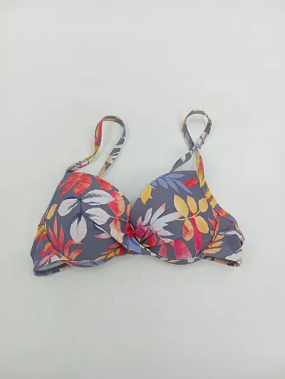 Vivance Damen Bikini Oberteil Blumenmuster Mehrfarbig Gr. 34C