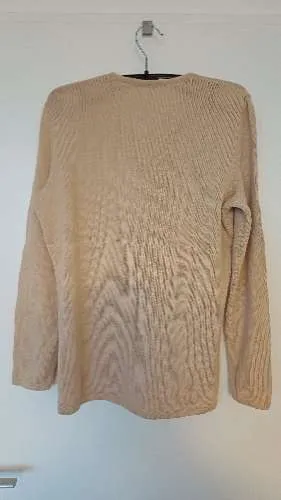 Fernando Pensato Damen Pullover Gr. 38 Beige Schleifen Strasssteine 2