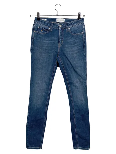 Calvin Klein Jeans Damen Skinny Jeans Mid Rise Blau Größe 32 W24