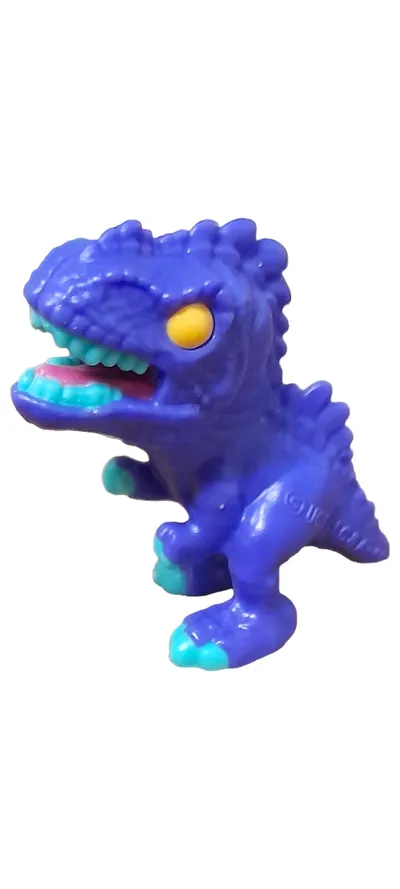 UGS LLC Dinosaurier T-Rex Spielfigur Lila Türkis Gelb 5cm