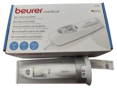 Beurer FT 58 Ohrthermometer Infrarot Fieberthermometer Digital NEU