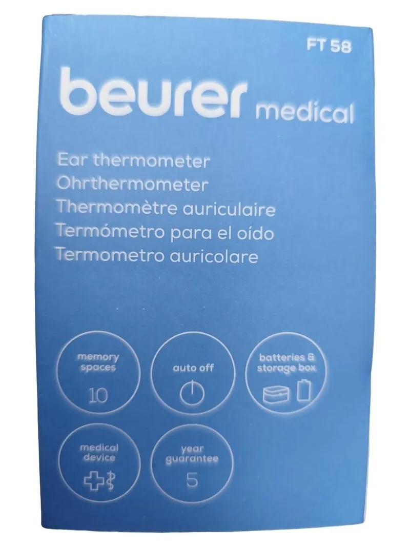 Beurer FT 58 Ohrthermometer Infrarot Fieberthermometer Digital NEU 4