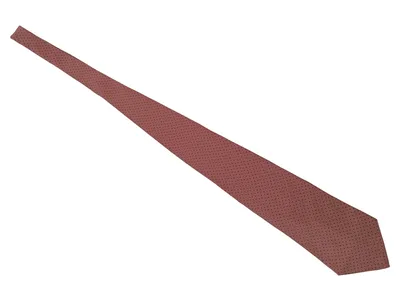 BRAUN Herren Krawatte Business Braun Punkte Seide 145cm 10cm