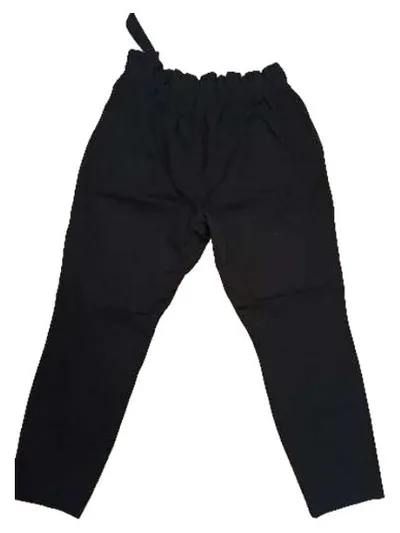 VERO MODA Damen Stoffhose Paperbag Schwarz XL/42 Bindegürtel