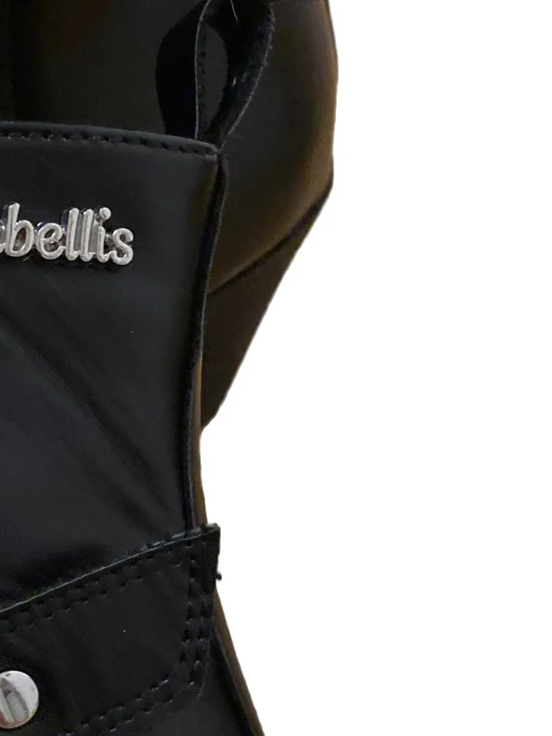 Ambellis Damen Stiefelette Größe 39 Schwarz Casual Blockabsatz Reißverschluss 10