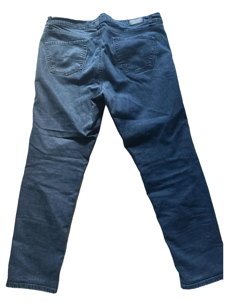 ANGELS Jeans Damen Gr. 44 Blau Straight Leg Casual Denim Hose 2