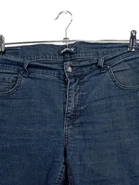 ANGELS Jeans Damen Gr. 44 Blau Straight Leg Casual Denim Hose 3
