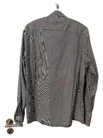 CASAMODA Herren Freizeithemd Langarm Gr. XL Grau Gestreift Casual Fit