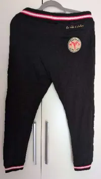 CARLO COLUCCI Jogginghose Herren Baumwolle Streetwear Logo M Schwarz 2