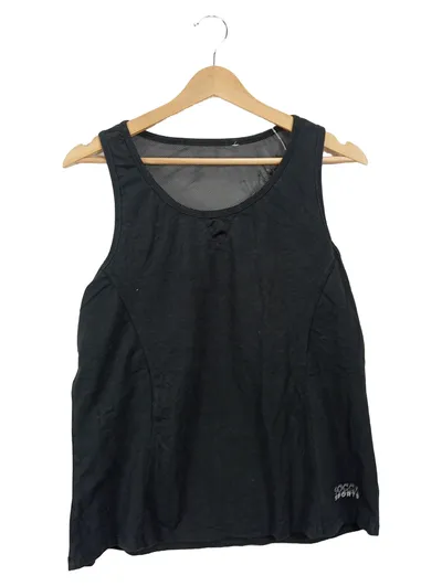 SOCCX Damen Sport Top Shirt Gr. 38/M Schwarz Mesh Sportlich