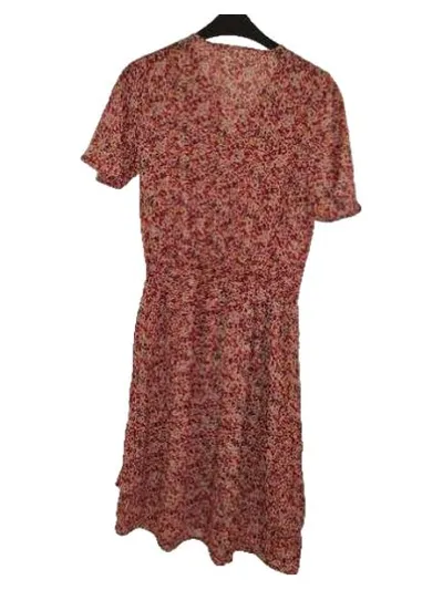 Saint Tropez Damen Sommerkleid Blumenmuster Rosa Gr. S/36 Midi