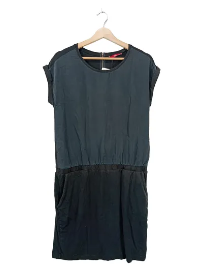 s.Oliver Damen Freizeitkleid Gr. 40/L Grau Modal Casual Kleid