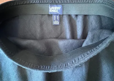 LANDS' END Damen A-Linienrock Grün Maxirock Gr. XS Casual